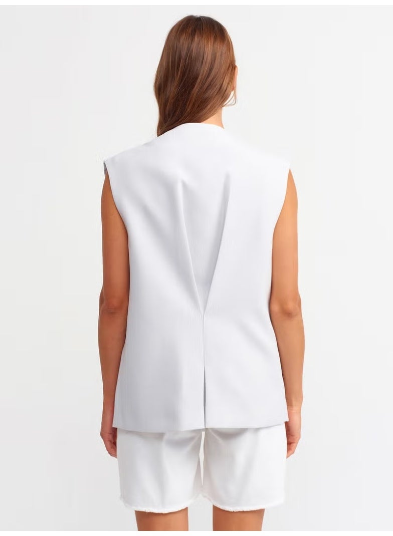 Dilvin 6909 Collarless Vest-Grey - Image 3